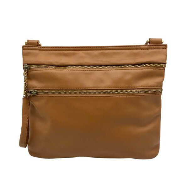 Hobo Caramel Double Zip Crossbody Bag - Picture 1 of 12